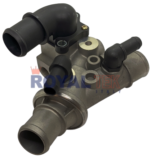 TERMOSTATO COMPLETO ROYALTEK FIAT PALIO / SIENA / STRADA -- SIN AIRE ACONDICIONADO / 1.7 TD -- 3 BULBOS - TEMPERATURA 80 --- OEM 7741883 7770416